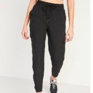 High-Waisted StretchTech Cargo Jogger Pants for Women, NWT